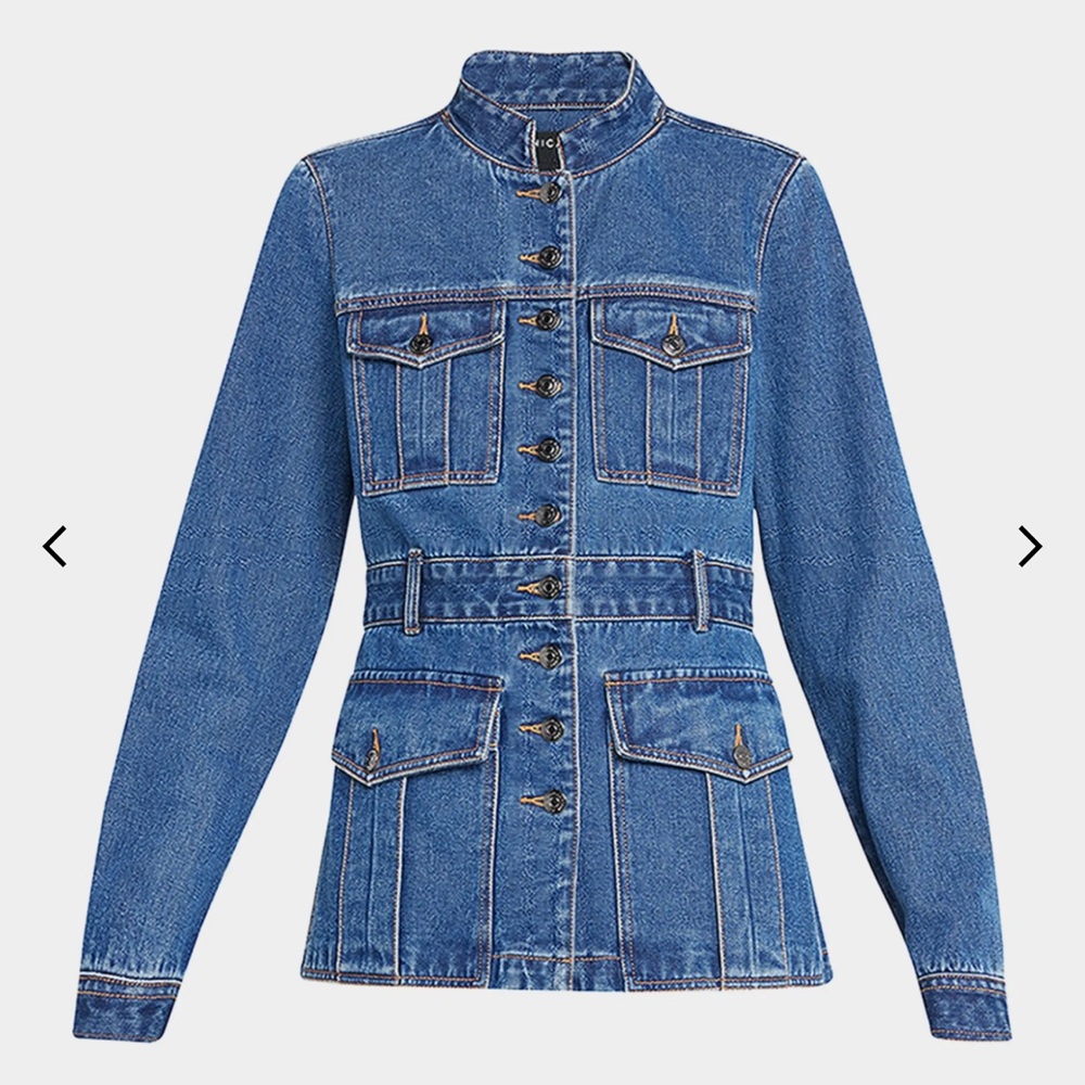 Veronica Beard Blue Tika Jean Jacket
